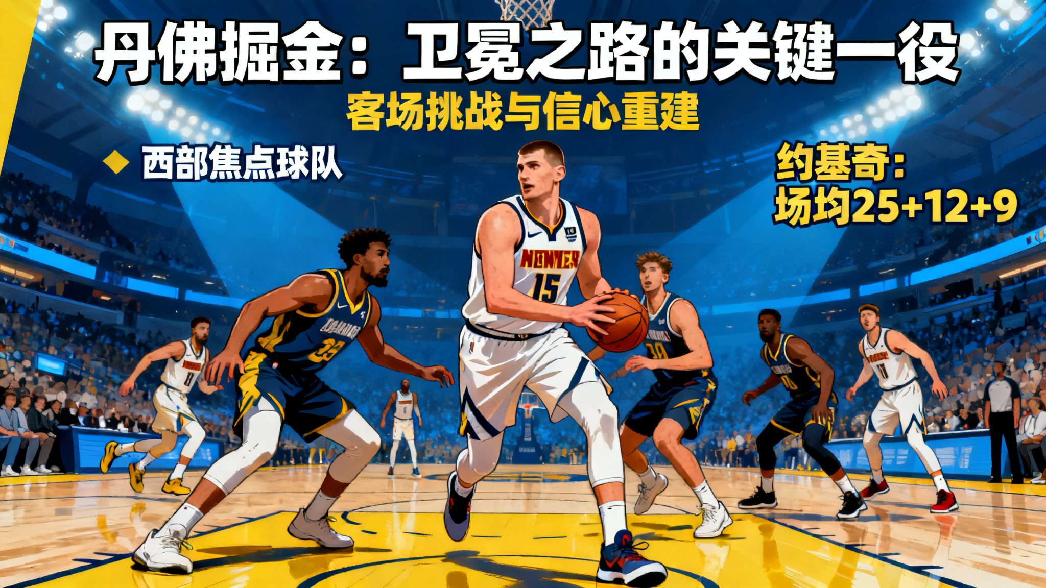 在这轮赛事序列中，最让人关注的是同为西部焦点球队之一――掘金。作为卫冕冠军，本赛